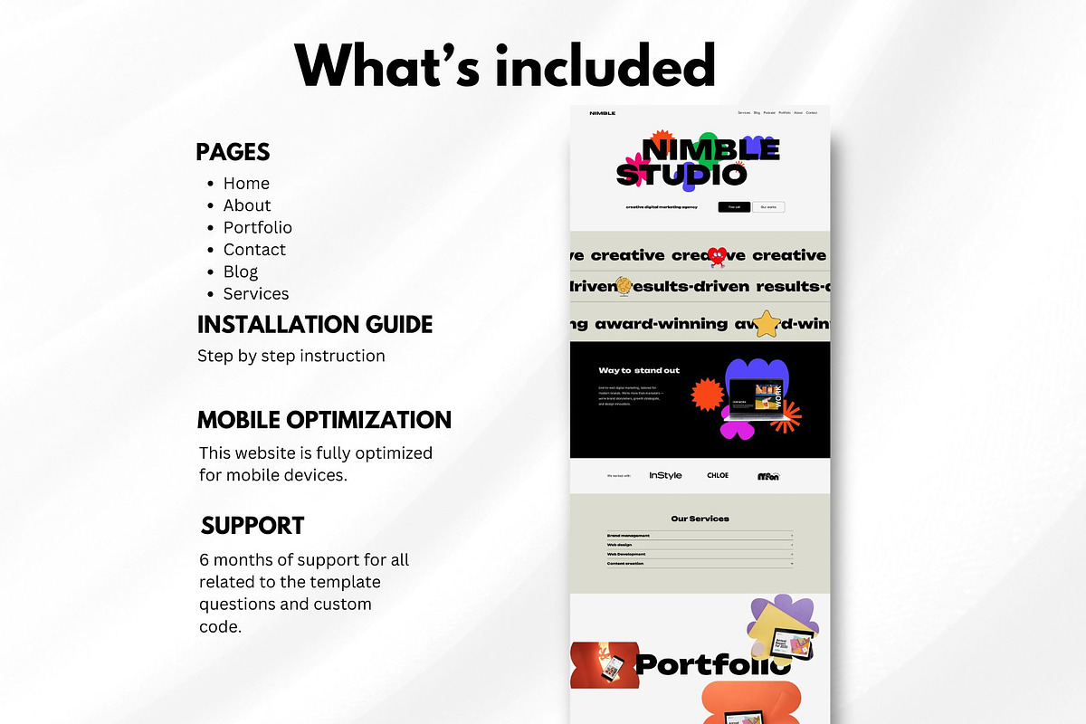 Squarespace Agency Website Template preview 2