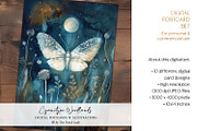 Cyanotype Woodland Paintings, a Background Graphic by The Dutch Lady Designs (Thumbnail 4 of 7)