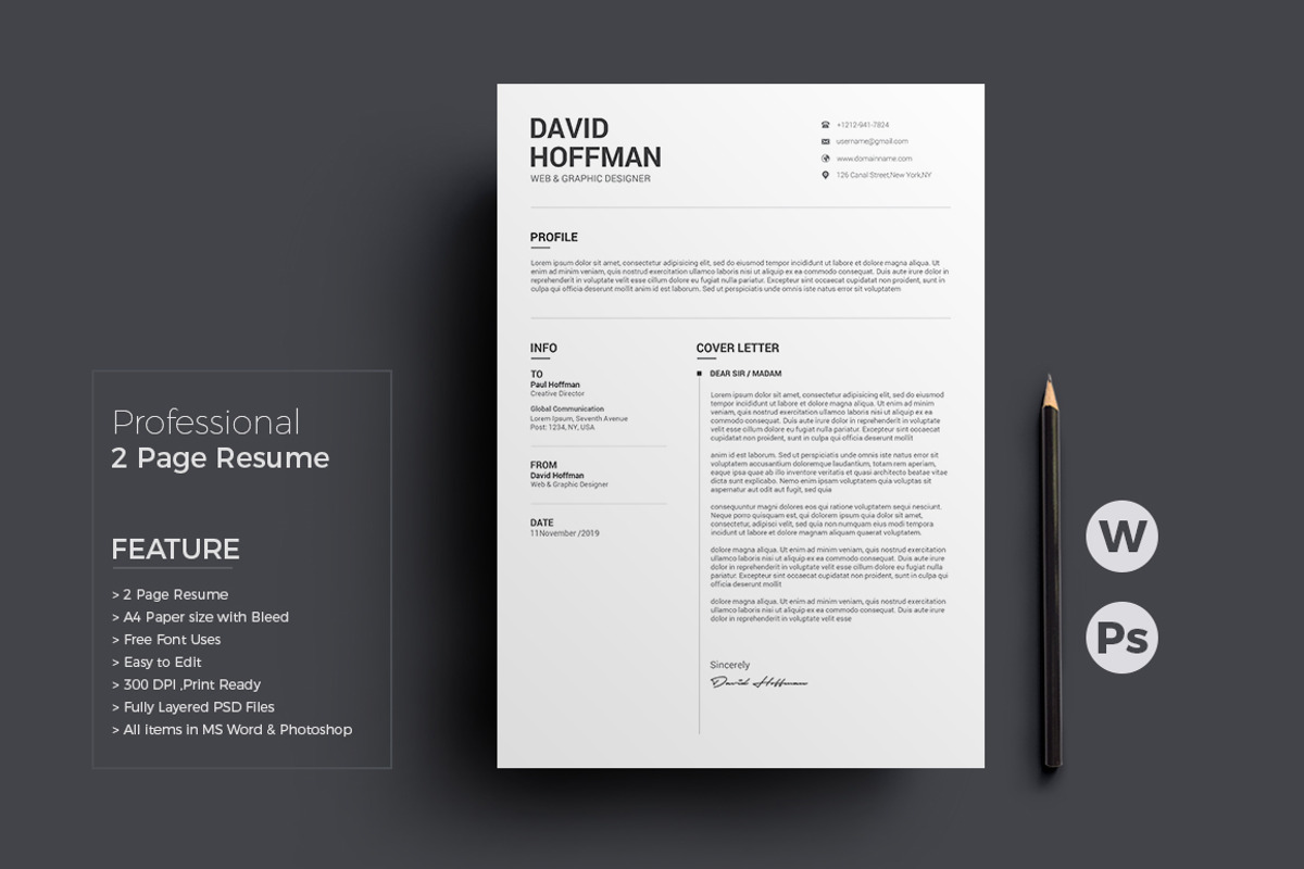 Resume/CV, a Resume Template by deviserpark (Photo 4 of 4)
