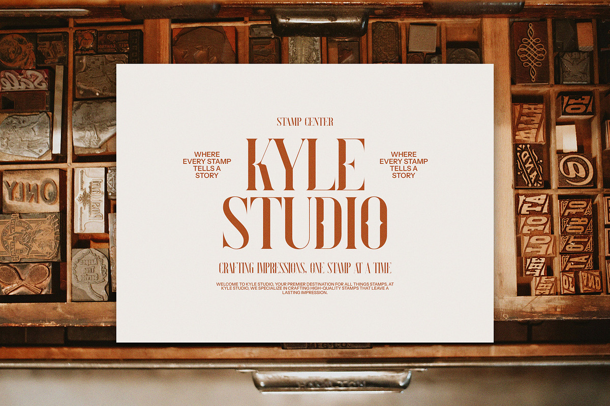 Risters Vintage Serif Font, a Serif Font by Perfectype (Photo 6 of 8)