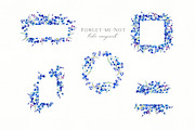 Forget-me-not watercolor, an Illustration by Olga Koelsch (Thumbnail 3 of 7)