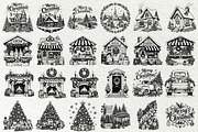 Christmas Scenes SVG Graphics, a Seasonal Illustration by DENIDigitalArtSudio (Thumbnail 4 of 8)