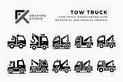 Tow Truck Icon Vector, an Icon by Akatype Studio (Thumbnail 1 of 3)