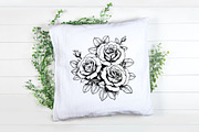 Rose Svg - Roses Flowers Clipart, an Illustration by YouniqueArtwork (Thumbnail 5 of 5)