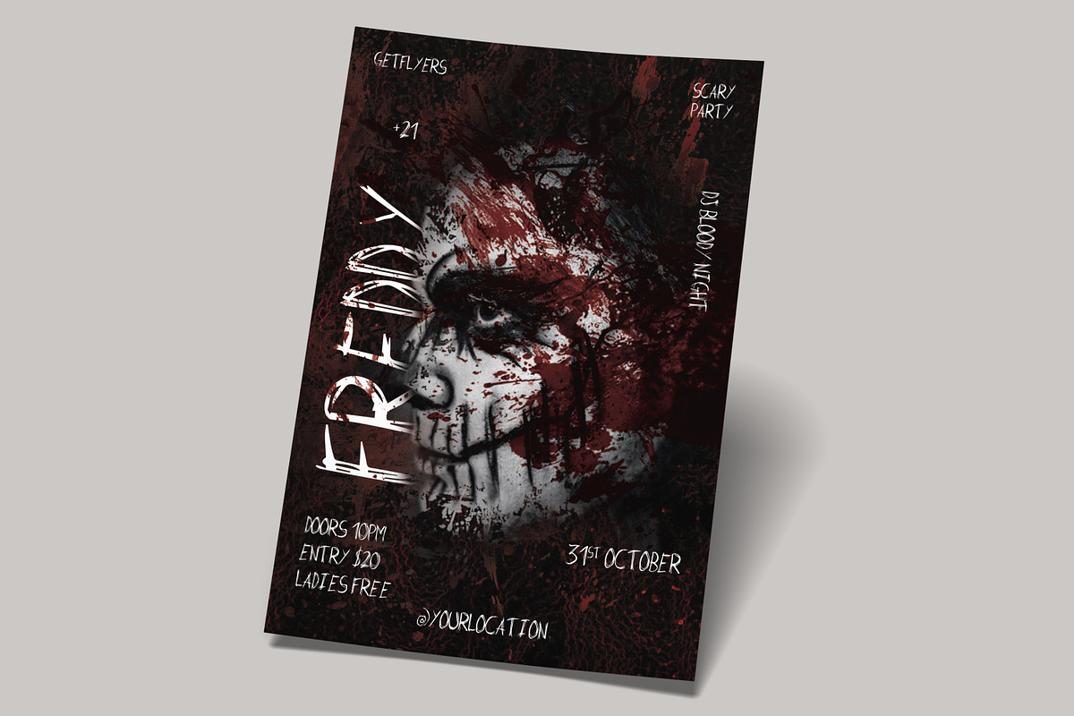 Scary Night PSD Flyer Template, a Flyer Template by Naim Selmani (Photo 2 of 3)