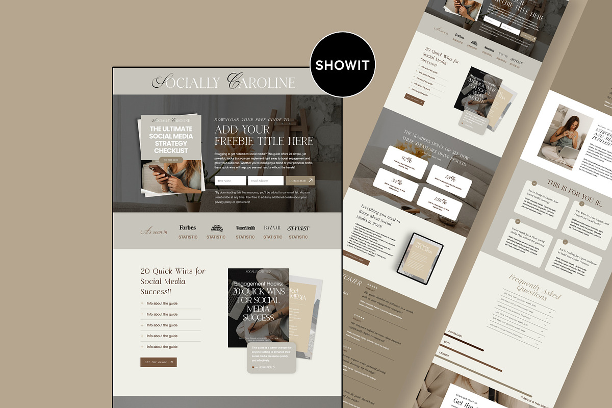 Lead Page Website Template, a Websites & App Template by Field Digital (Photo 1 of 10)