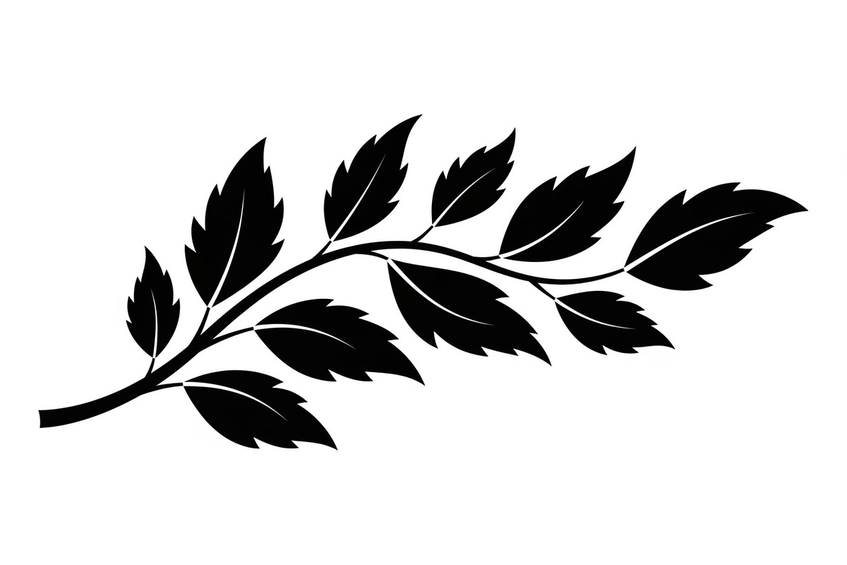 Botanical Leaf Silhouette Bundle, an Illustration by yasushie (Photo 35 of 51)