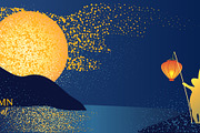 Mid-Autumn Festival Illustration, a Seasonal Illustration by Valenty (Thumbnail 2 of 3)