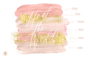 Neutral Acrylic Brush Strokes