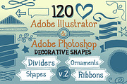 120 Handwritten Decorative Shapes 02, an Object Graphic by Cruzine (Thumbnail 1 of 5)