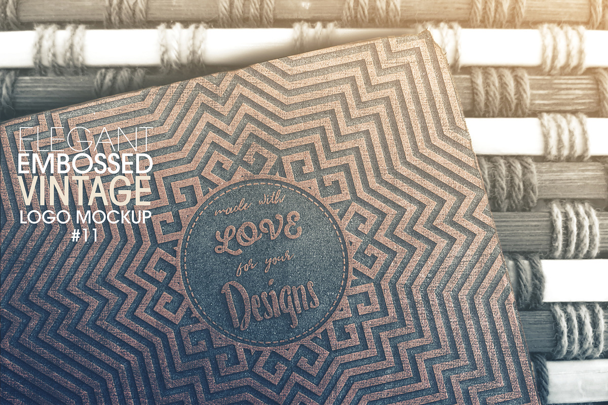 Elegant Embossed Vintage Logo Mockup, a Product Mockup by LuisFaus (Photo 1 of 3)