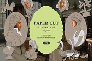 Pride & Prejudice: Cut-Out Paper Set, a Person Illustration by Volga_Store (Thumbnail 1 of 6)