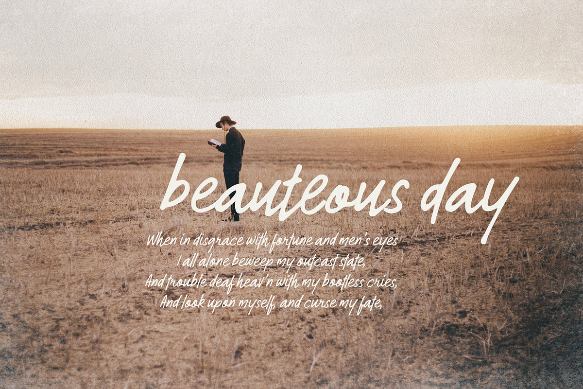 Amoretti - Handwriting Type, a Handwritten Font by ikiiko (Photo 3 of 6)
