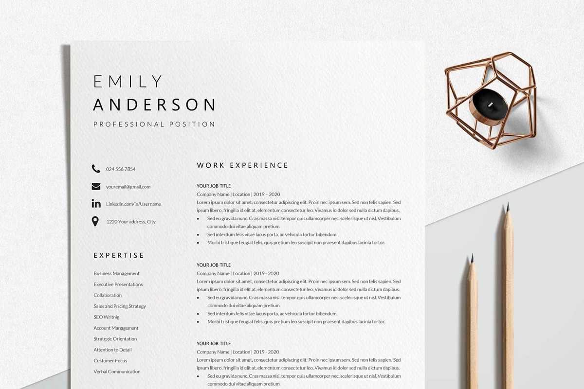 Basic CV Template Word, a Resume Template by LucaTheme (Photo 2 of 10)