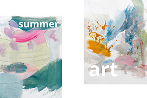 Summer Abstract Modern Artwork