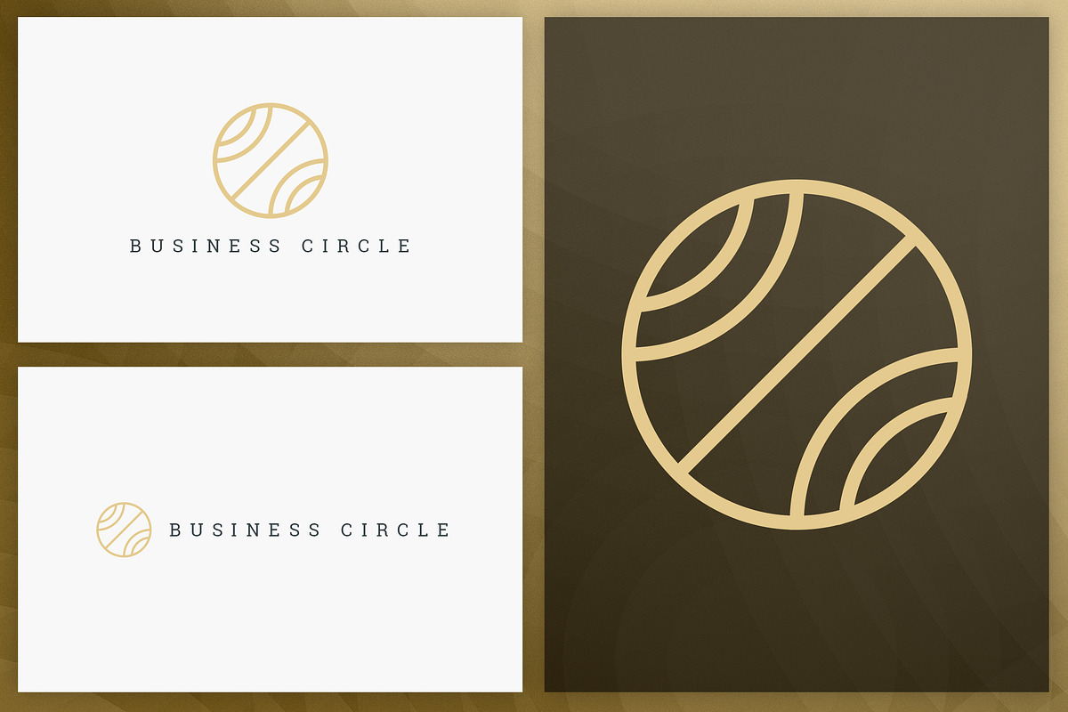 20 Circle geometric logos - outline, a Branding & Logo Template by VP Fonts (Photo 3 of 21)