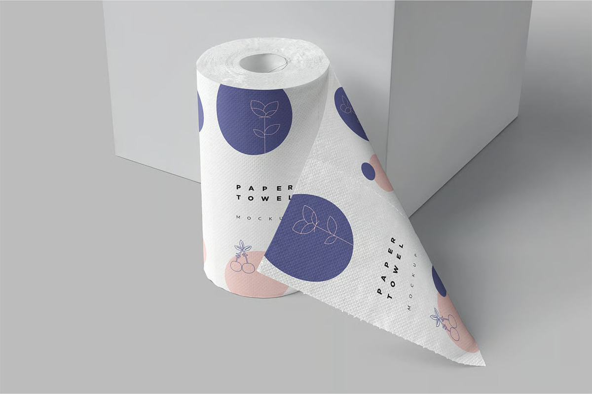 Kitchen Tissue Paper Roll Mockups, a Household Mockup by megostudi0 (Photo 5 of 6)