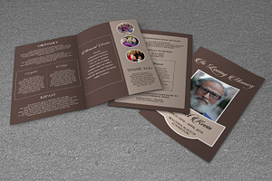 Funeral Program Template-V457