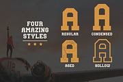 College Football Font, a Font by GlitzyGrapix (Thumbnail 2 of 15)