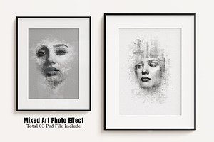 Mixed Art Photo Effect Template