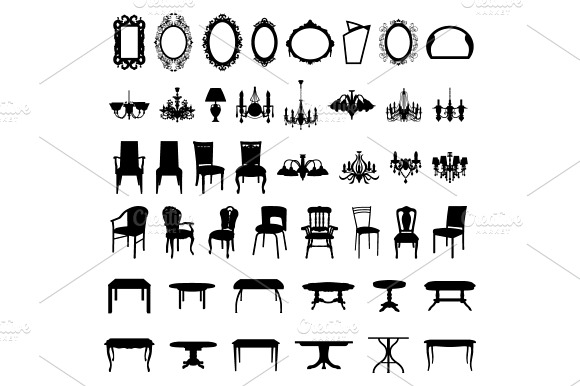 Set Of Different Furniture