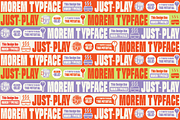 Morem Display Typeface, a Sans Serif Font by Jetsmax® Studio (Thumbnail 5 of 9)