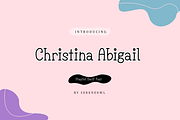 Christina Abigail -Casual Serif Font, a Serif Font by sereneowl (Thumbnail 1 of 4)