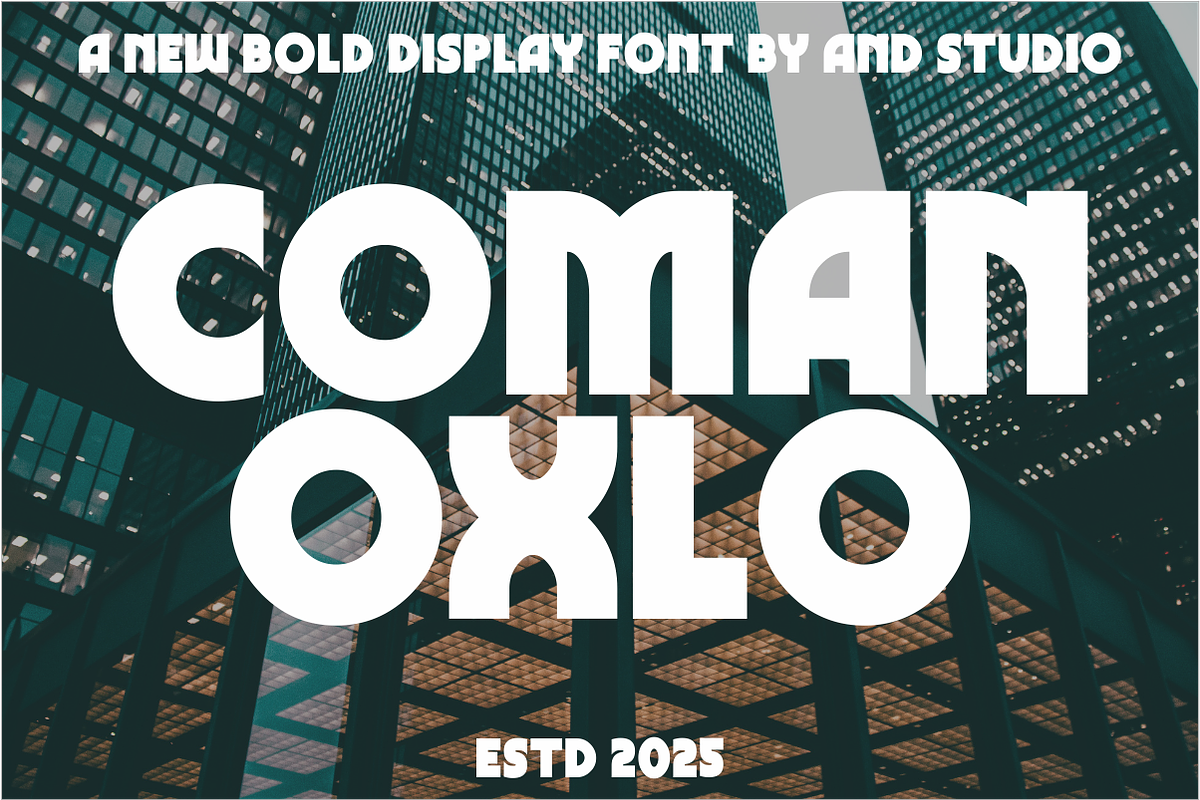 COMAN OXLO, a Sans Serif Font by And Studio (Photo 1 of 12)