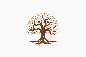 banyan tree people community logo, a Branding & Logo Template by VASTARD STUDIO