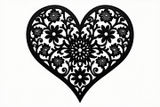 Layered Heart Mandala with Floral, an Illustration by Amazin_art (Thumbnail 15 of 16)