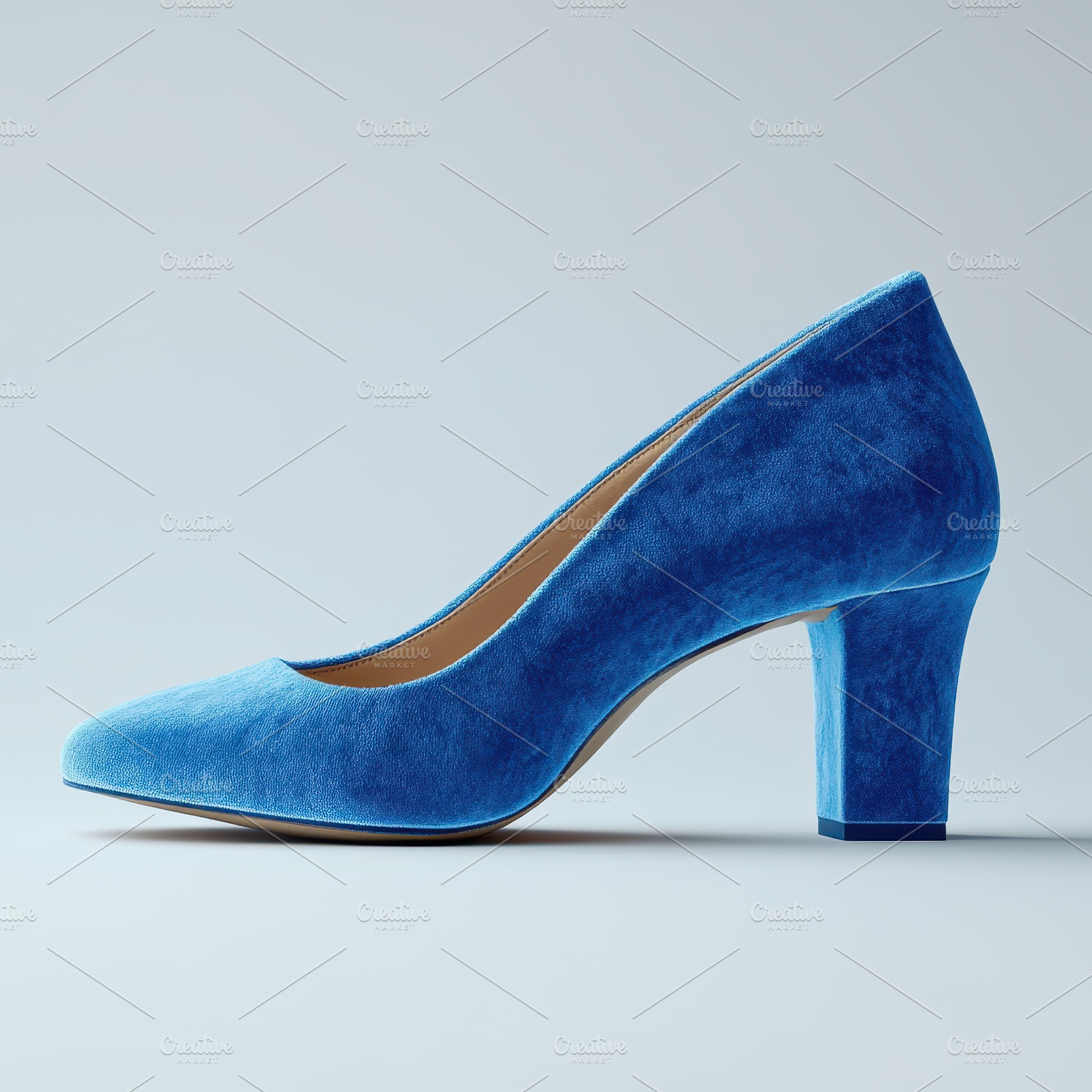 Elegant Blue Velvet Heels Fashion Fo, a Beauty & Fashion Photo by Pixeness Studio