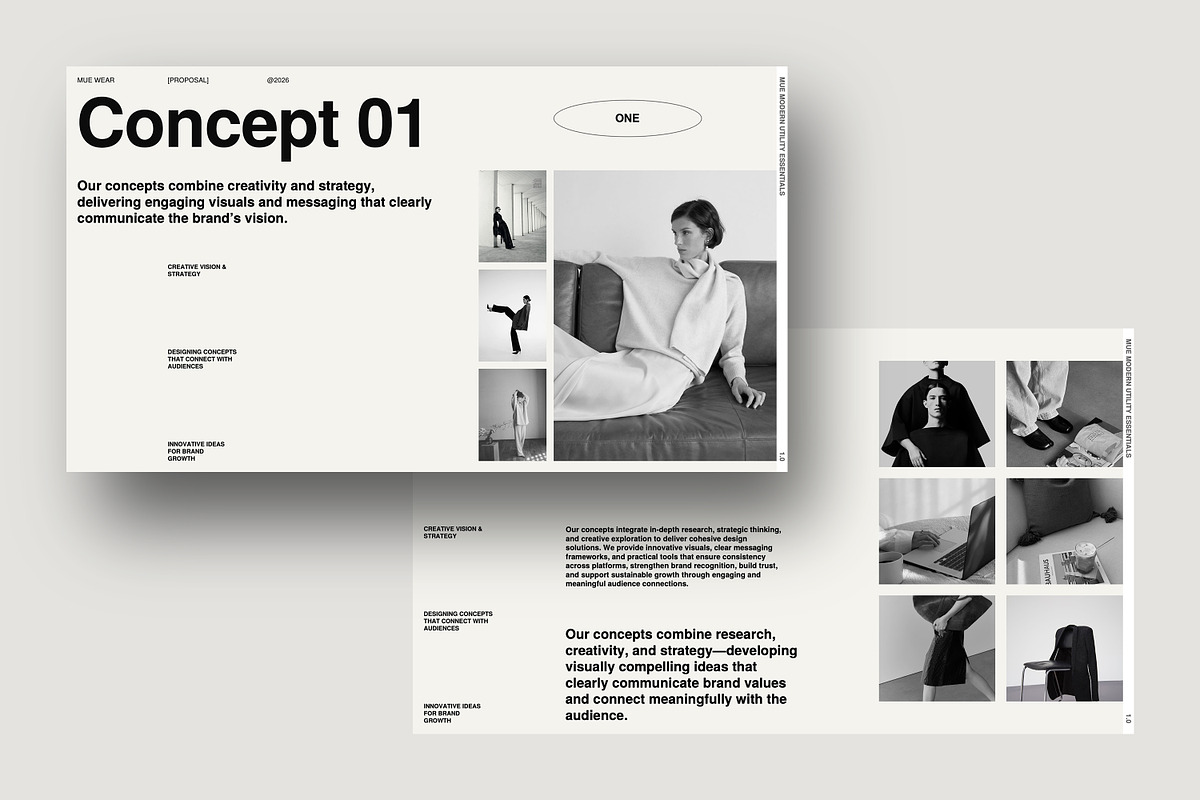 MUE | Brand Proposal, a Presentation Template by Minily (Photo 4 of 8)
