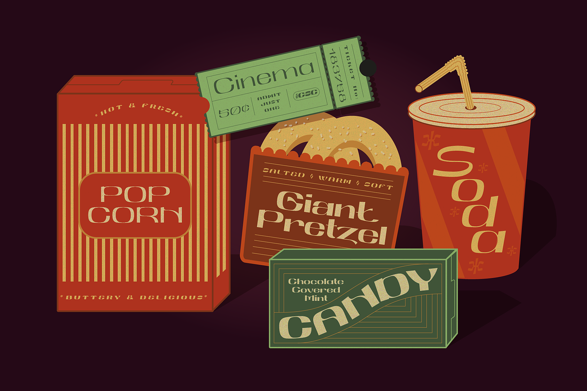 Screening Club Display, a Sans Serif Font by PiiNK iiNK STUDiO (Photo 7 of 12)