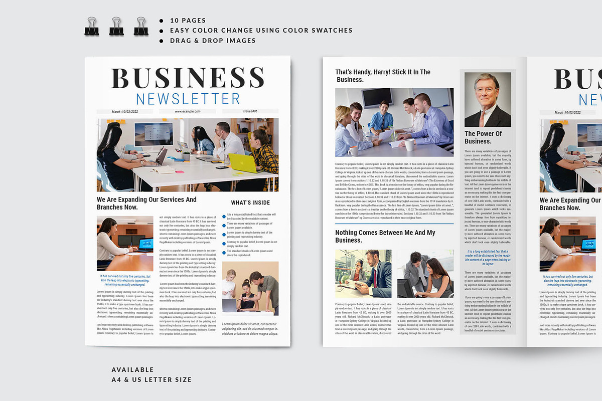 Newsletter, a Stationery Template by Amit Debnath (Photo 1 of 7)