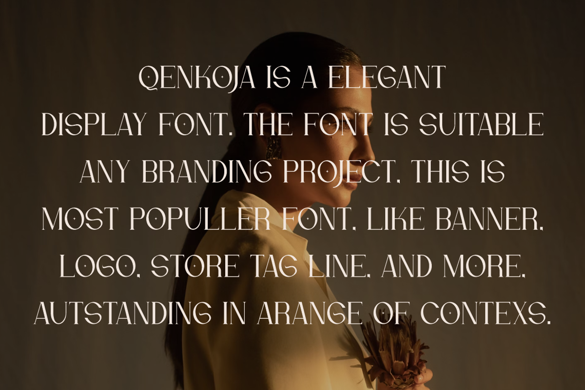 Qenkoja - Elegant Minimal Font, a Serif Font by QR Design Studio (Photo 4 of 6)