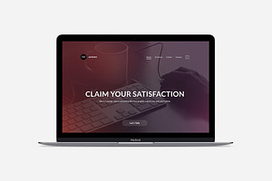 One Page Responsive PSD Template