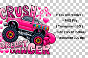 Crush Breast Cancer PNG, a Graphic by Clipart Bloom (Thumbnail 2 of 2)