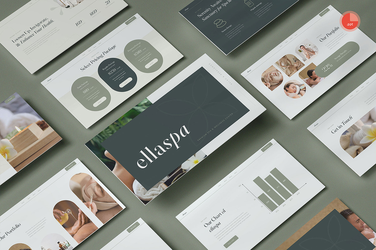 Spa & Wellness PowerPoint, a Presentation Template by Pixslides (Photo 1 of 6)