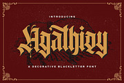 Agathiqy - Blackletter Font, a Blackletter Font by StringLabs (Thumbnail 1 of 13)