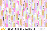 Brushstroke Seamless Pattern Bundle, a Pattern Graphic by LemonDesign (Thumbnail 4 of 8)