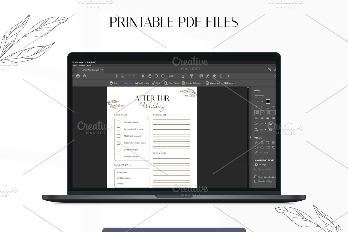 Printable Wedding Planner, a Stationery Template by Digital_Mind (Photo 5 of 6)