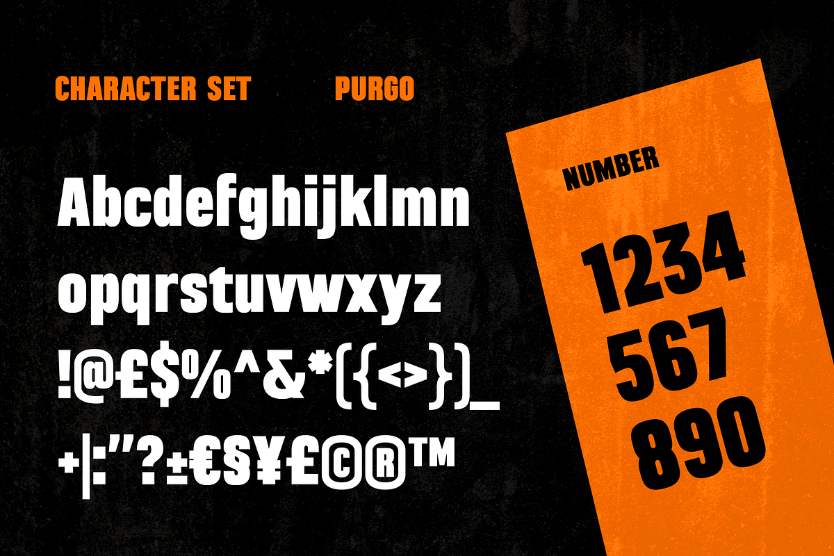 Purgo – Bold New Display Font, a Sans Serif Font by Drizy (Photo 3 of 9)