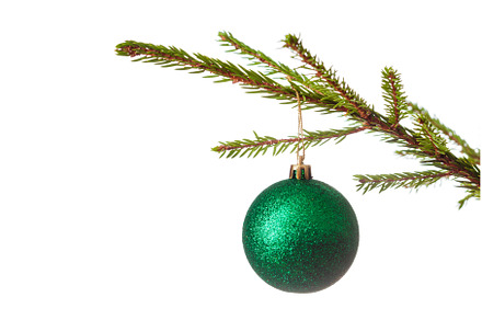 Decoration bauble on decorated, a Holiday Photo by f9photos