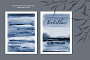 NordicBlues Watercolor Pack, a Texture Graphic by Marmoris.Arts (Thumbnail 3 of 24)