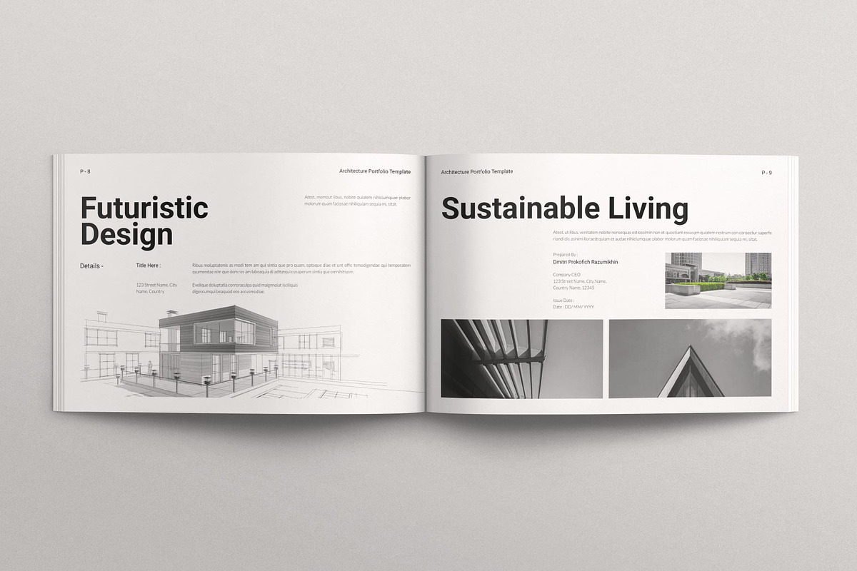 Architecture Portfolio Landscape, a Brochure Template by E-Type (Photo 4 of 7)