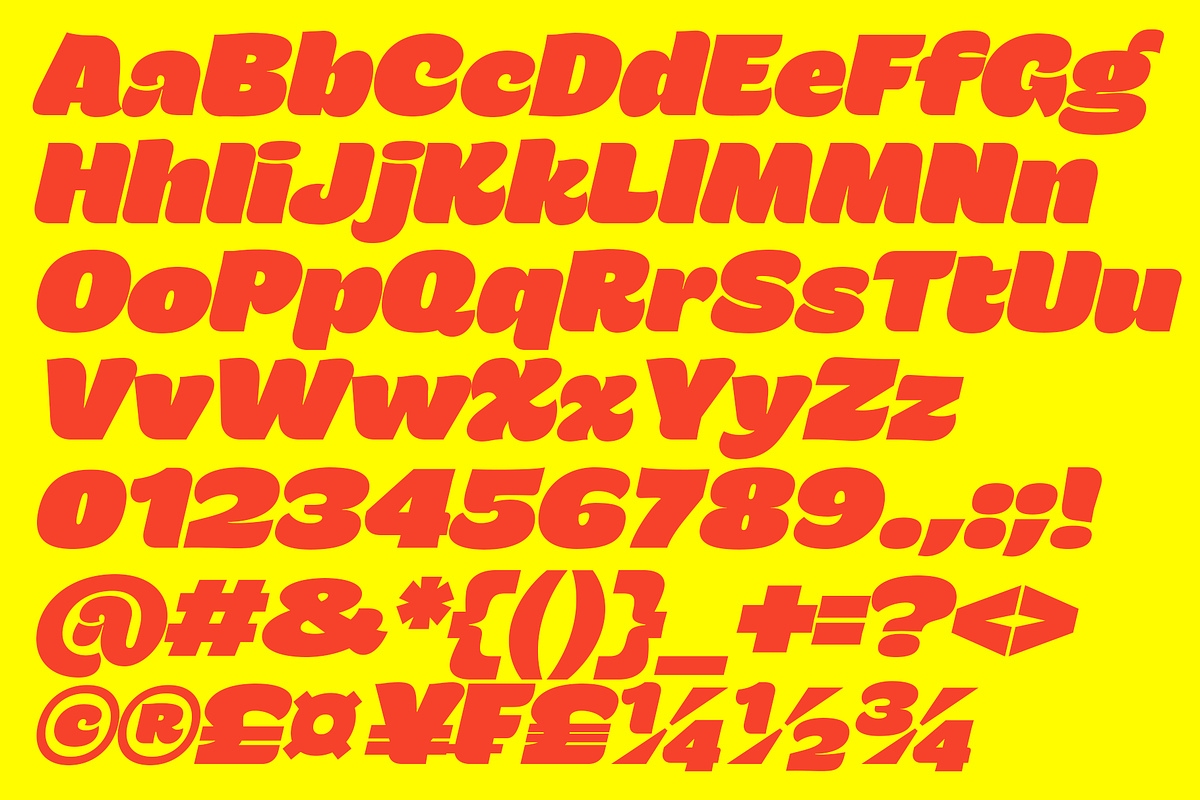 Luck | Groovy Bold Display Font, a Sans Serif Font by Jolicia Type (Photo 13 of 15)