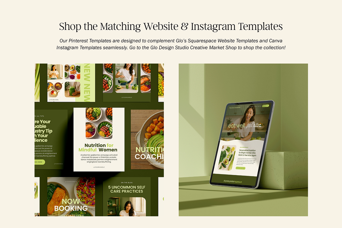 Luxury Canva Pinterest Templates, a Social Media Template by Glo Design Studio (Photo 10 of 10)