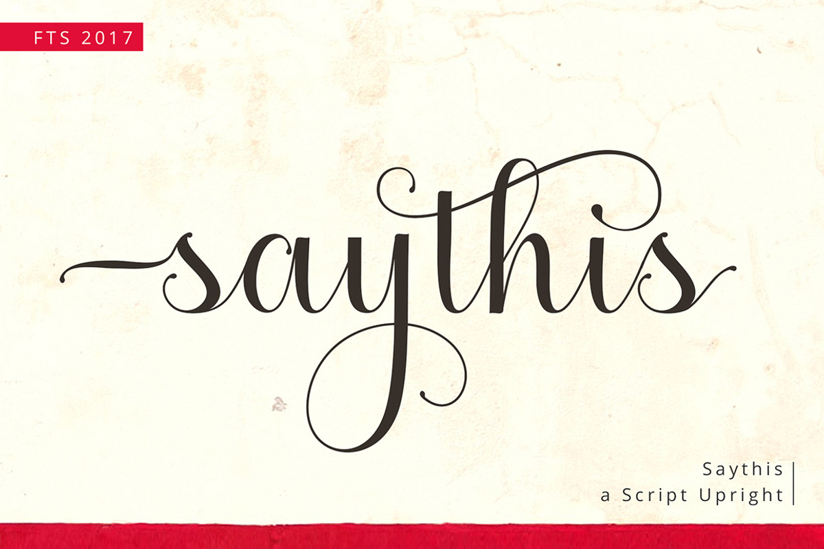 Saythis Script Upright