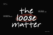 Loose Matter - Handwritten Font