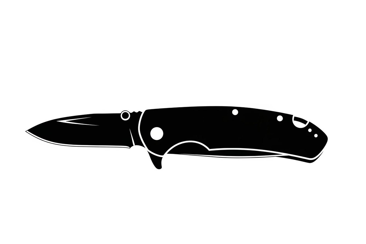 Folding Pocket Knife Silhouette, a Graphic by hafijul (Photo 10 of 12)